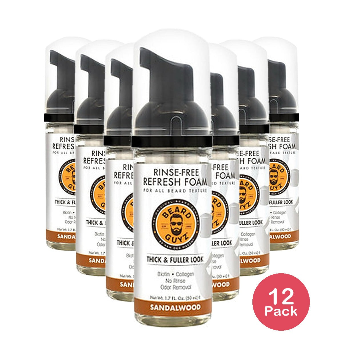 Beard Guyz Refresh Foam 1.7 Oz (Pack of 12)