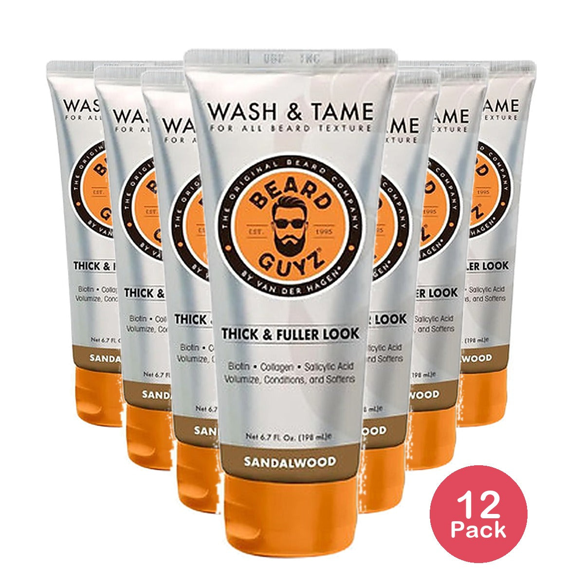 Beard Guyz Wash & Tame Thick 6.7 Oz (Pack of 12)