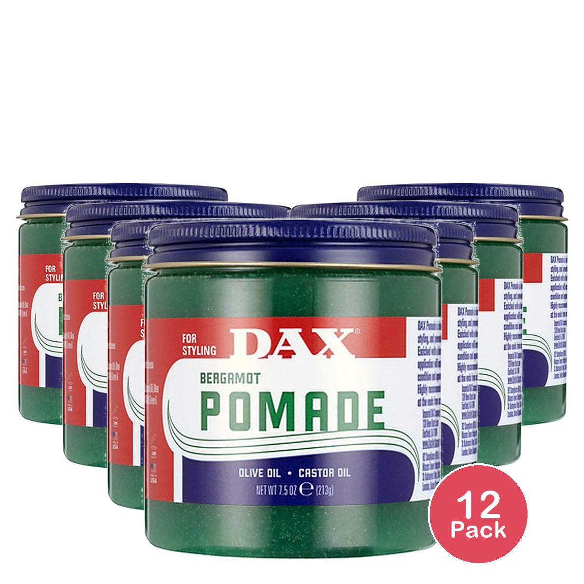 Beauty Enterprises Dax Pomade With Lanolin 7.5 Oz (Pack of 12)