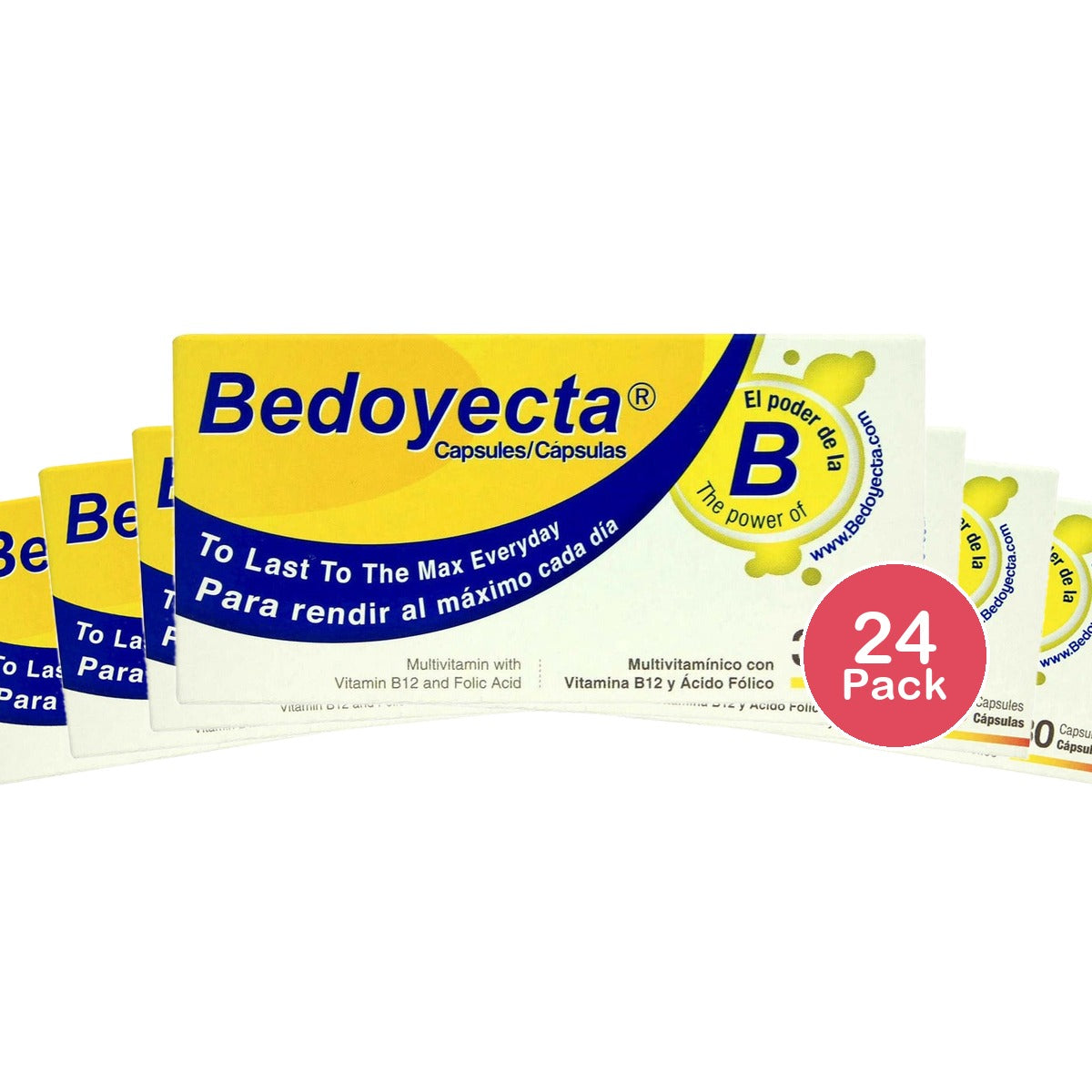 Bedoyecta Multivitamin Capsules 30 Count (Pack of 24)