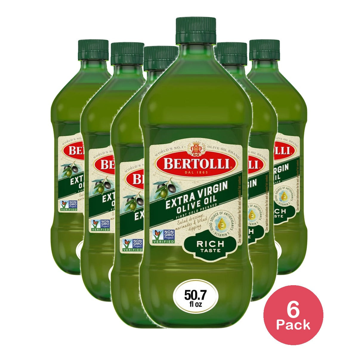 Bertolli Extra Virgin Olive Oil 51 Oz (Pack of 6)