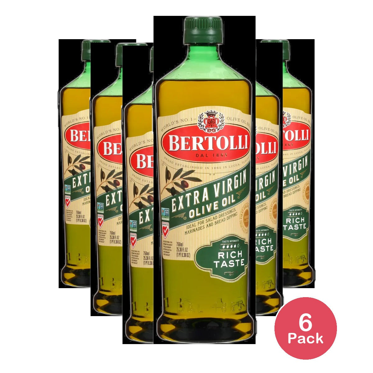 Bertolli Olive Oil Extra Virgin Rich 25.5 fl oz (Pack of 6)