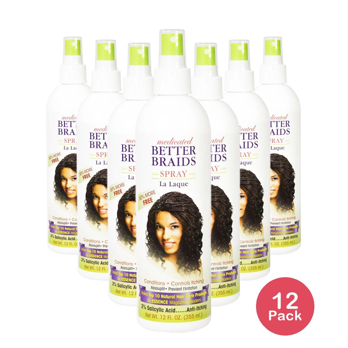 Better Braids Spray 12Oz (Pack of 12)