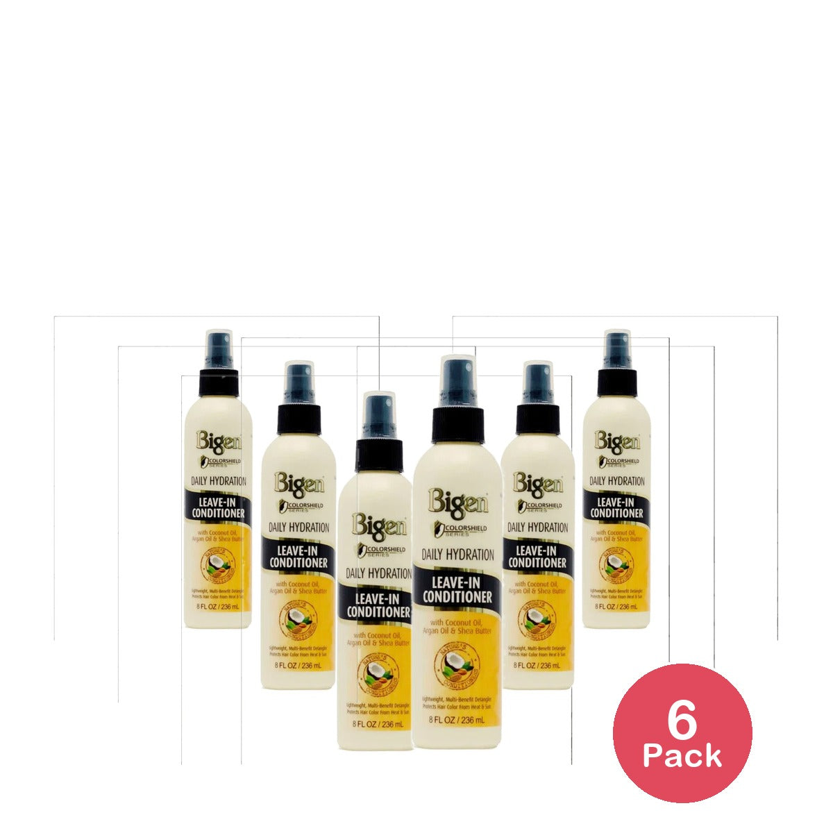 Bigen Daily Hydration Leave-In Conditioner 8 Oz (Pack of 6)