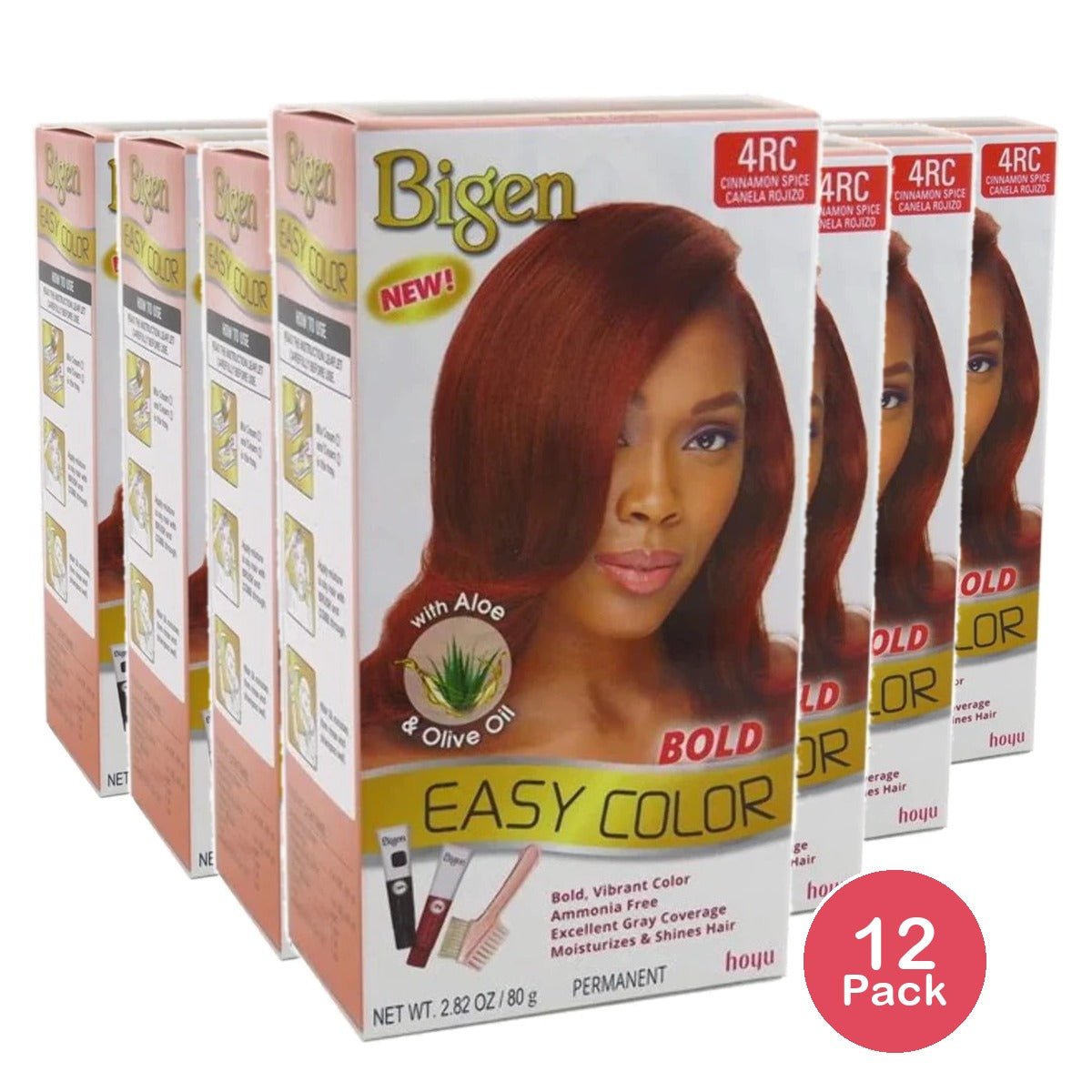 Bigen Easy Color #4rc Cinnamon Spice Kit Ea 1count 2.82 Oz (Pack of 12)