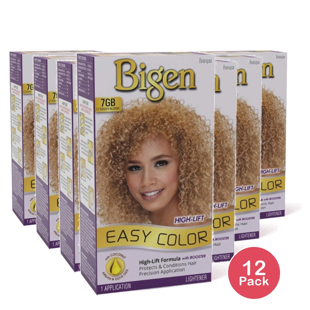 Bigen Easy Color High-Lift Hair Dye 7GB 2.82 Oz (Pack of 12)