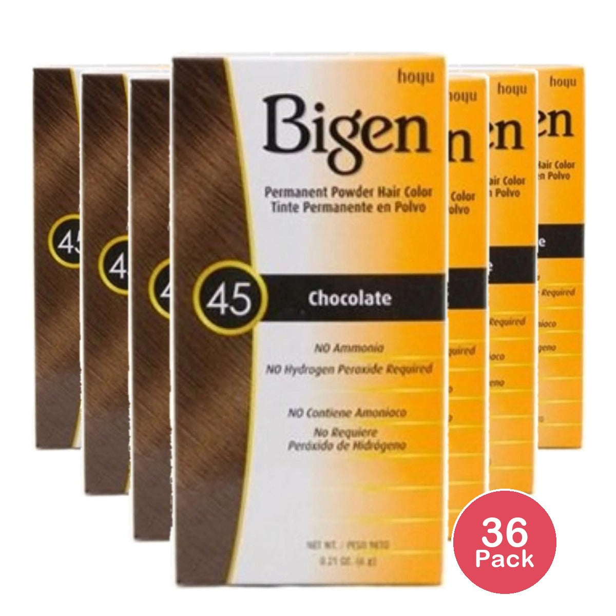 Bigen Powder Hair Color Chocolate 0.21 Oz (Pack of 36)