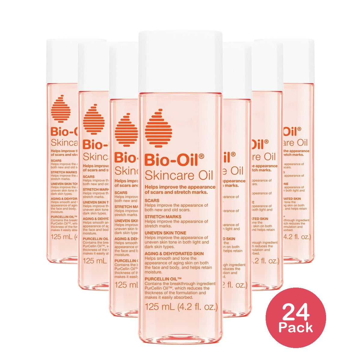 Bio-Oil Skincare Body Oil and Scar Treatment with Vitamin E for Stretch Marks, D 4.2. Oz (Pack of 24)
