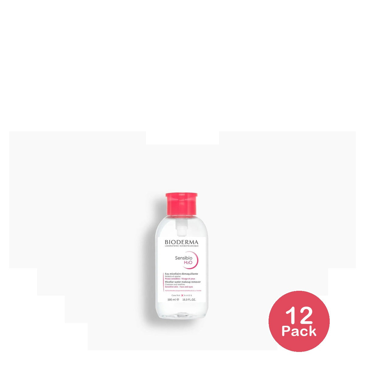 Bioderma Sensibio H2O Micellar Water 16.9 oz (Pack of 12)