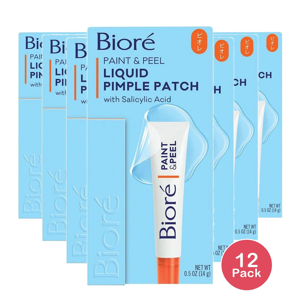 Biore Paint & Peel Liquid Pimple Patch 0.5 Oz (Pack of 12)