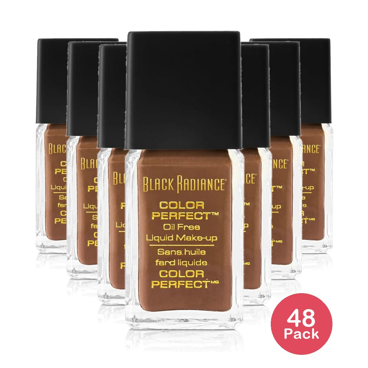 Black Radiance Color Perfect Liquid Foundation Makeup - Brownie 1oz (Pack of 48)
