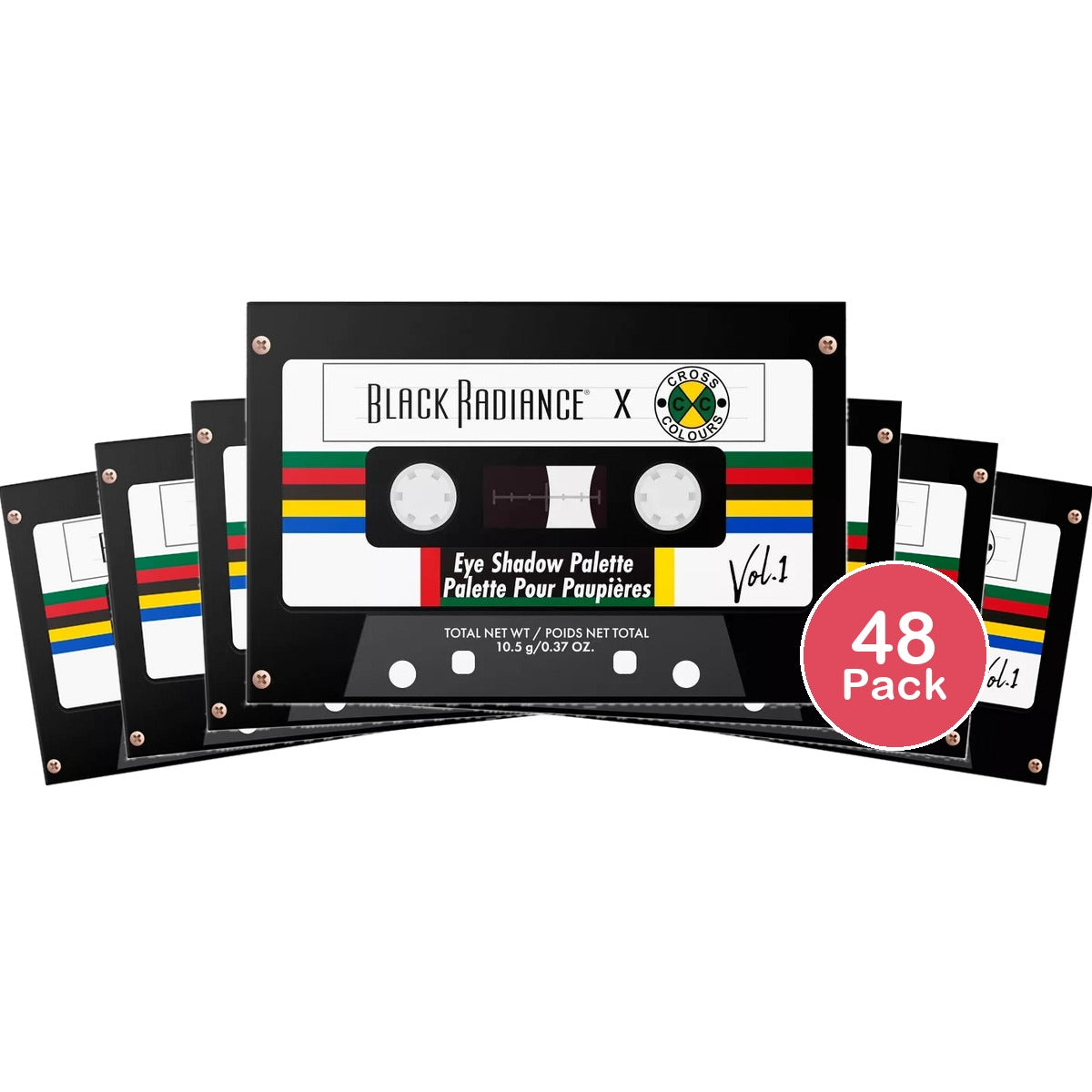 Black Radiance Cross Colors Playlist Eyeshadow Palette - 0.37oz (Pack of 48)