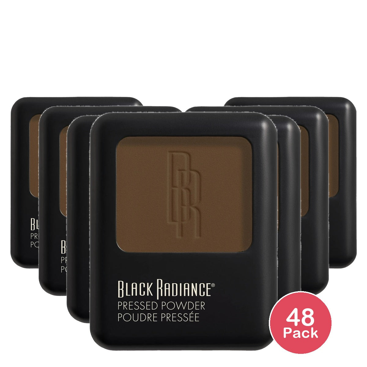 Black Radiance Pressed Powder - Makeup Finishing Powder - Ebony (Deep) - 0.28 oz (Pack of 48)