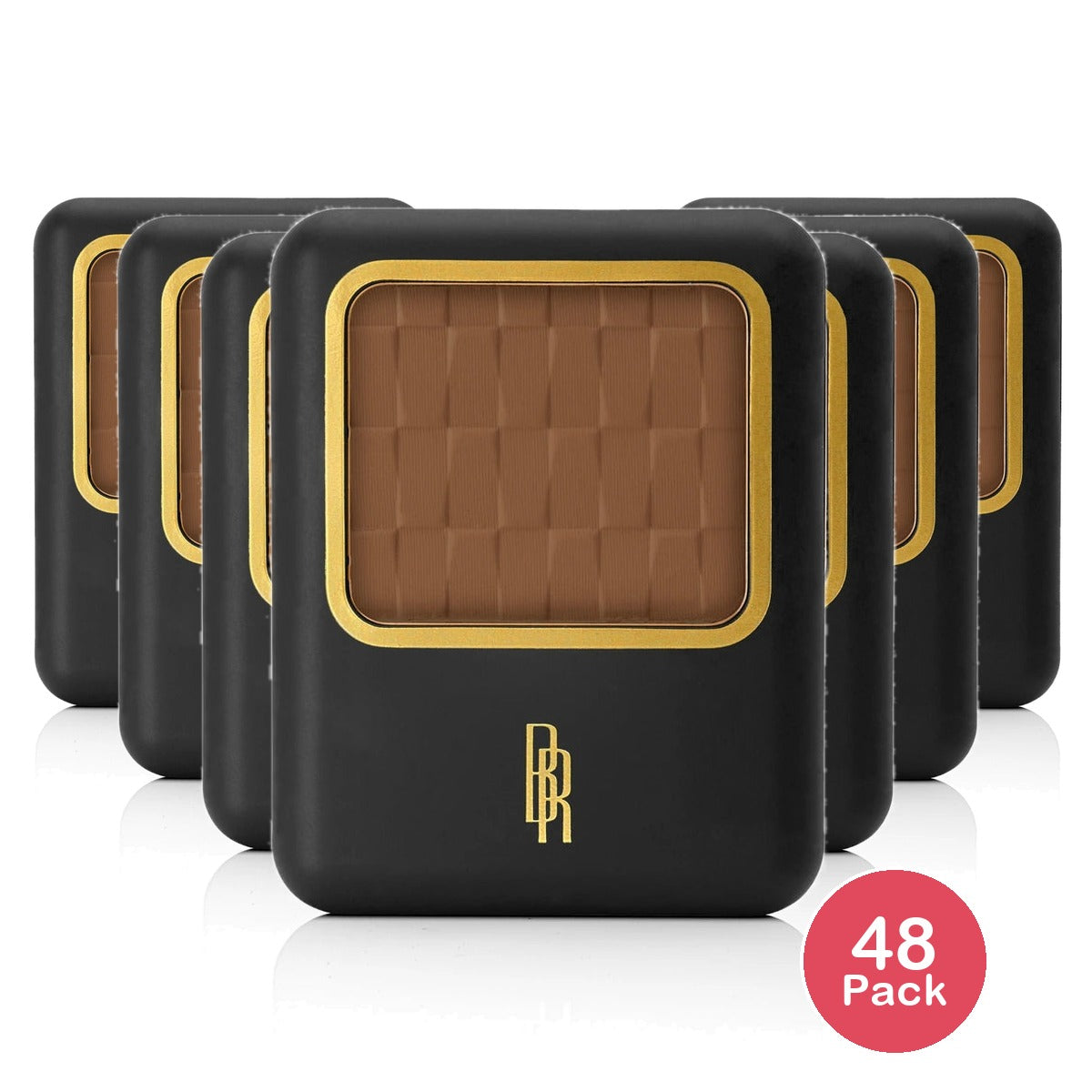 Black Radiance Pressed Powder - Makeup Finishing Powder - Golden Almond - 0.28oz (Pack of 48)