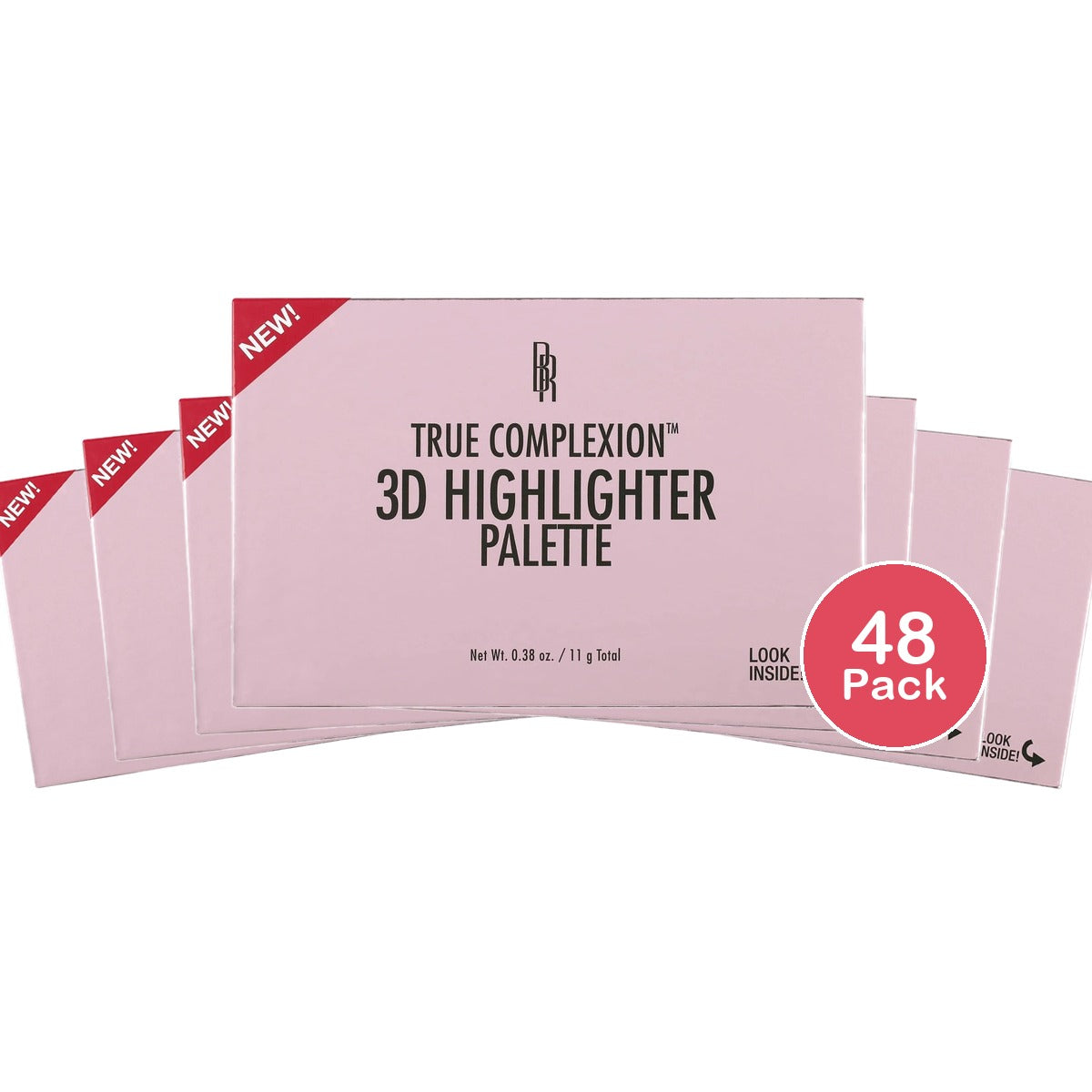Black Radiance True Complexion 3D Highlighter Palette - 0.38oz (Pack of 48)