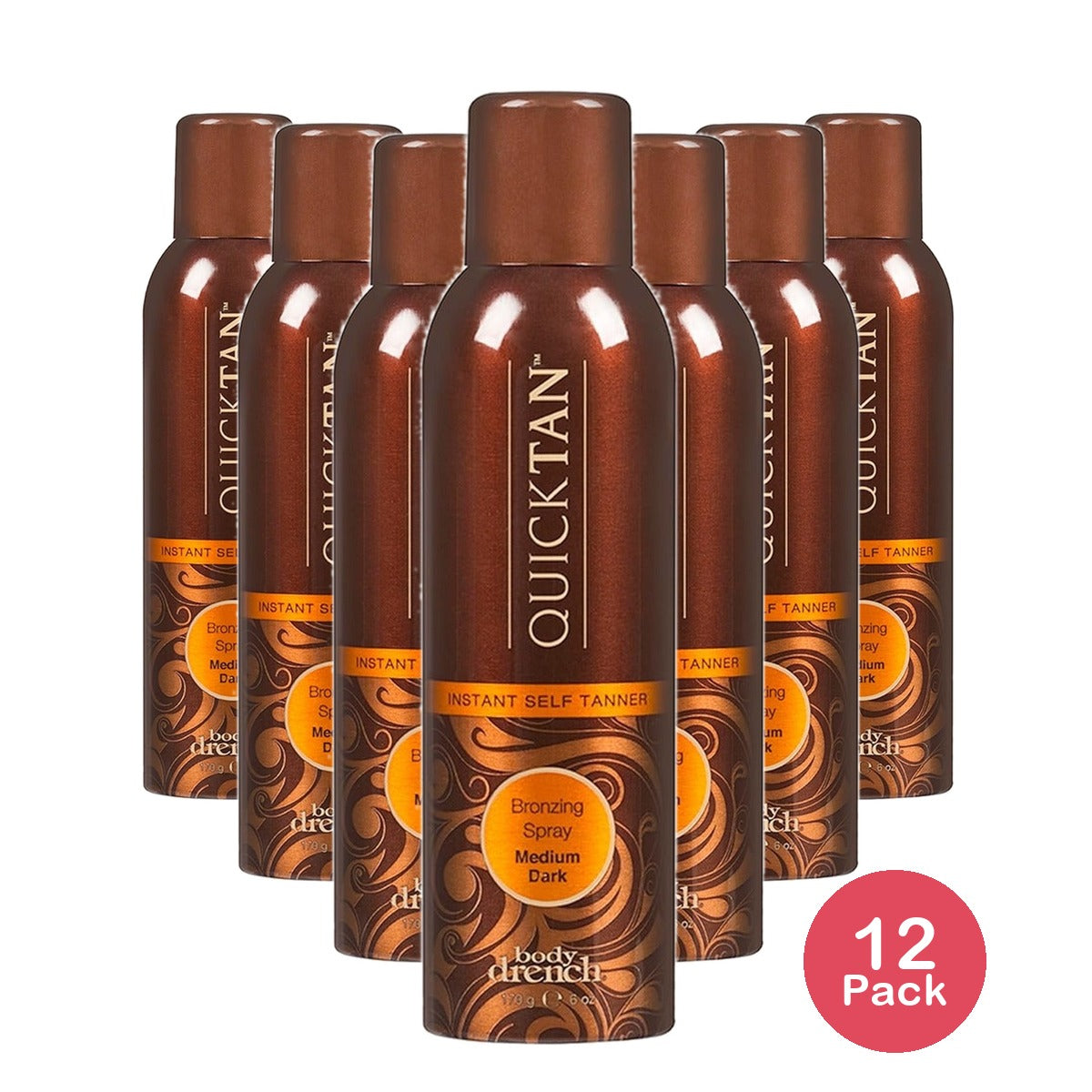 Body Drench Quick Tan Self-Tanning Spray 6 Oz (Pack of 12)