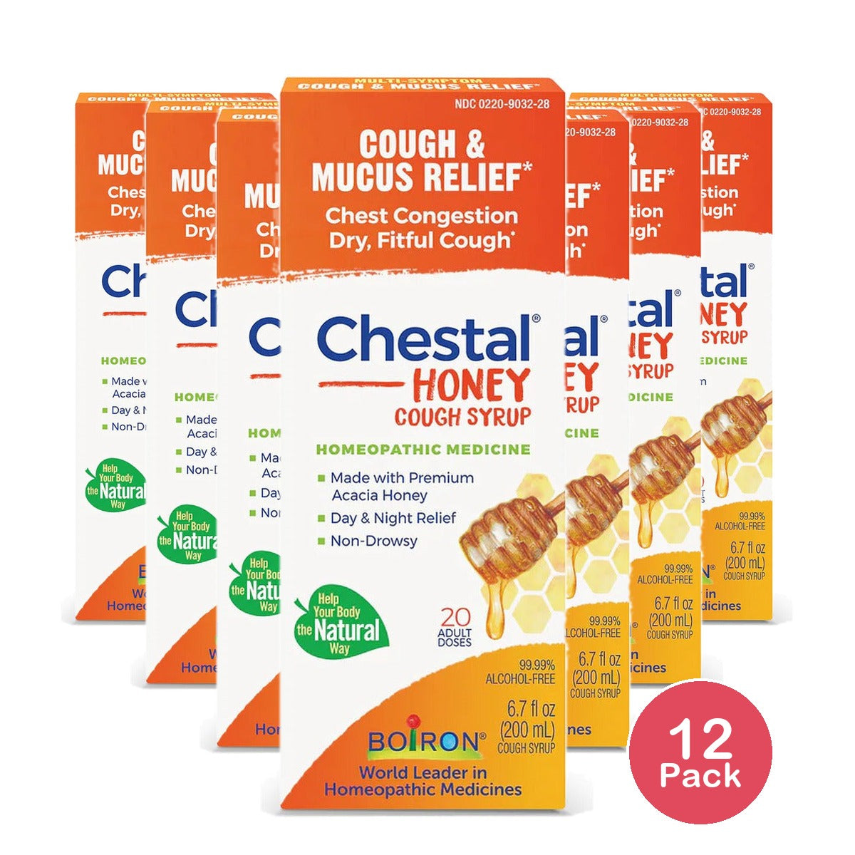 Boiron Chestal Honey Cough Syrup 6.7 Oz (Pack of 12)