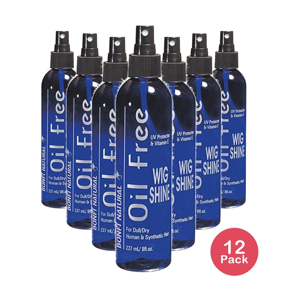 Bonfi Natural Oil-Free Wig Shine Spray 8 oz (Pack of 12)