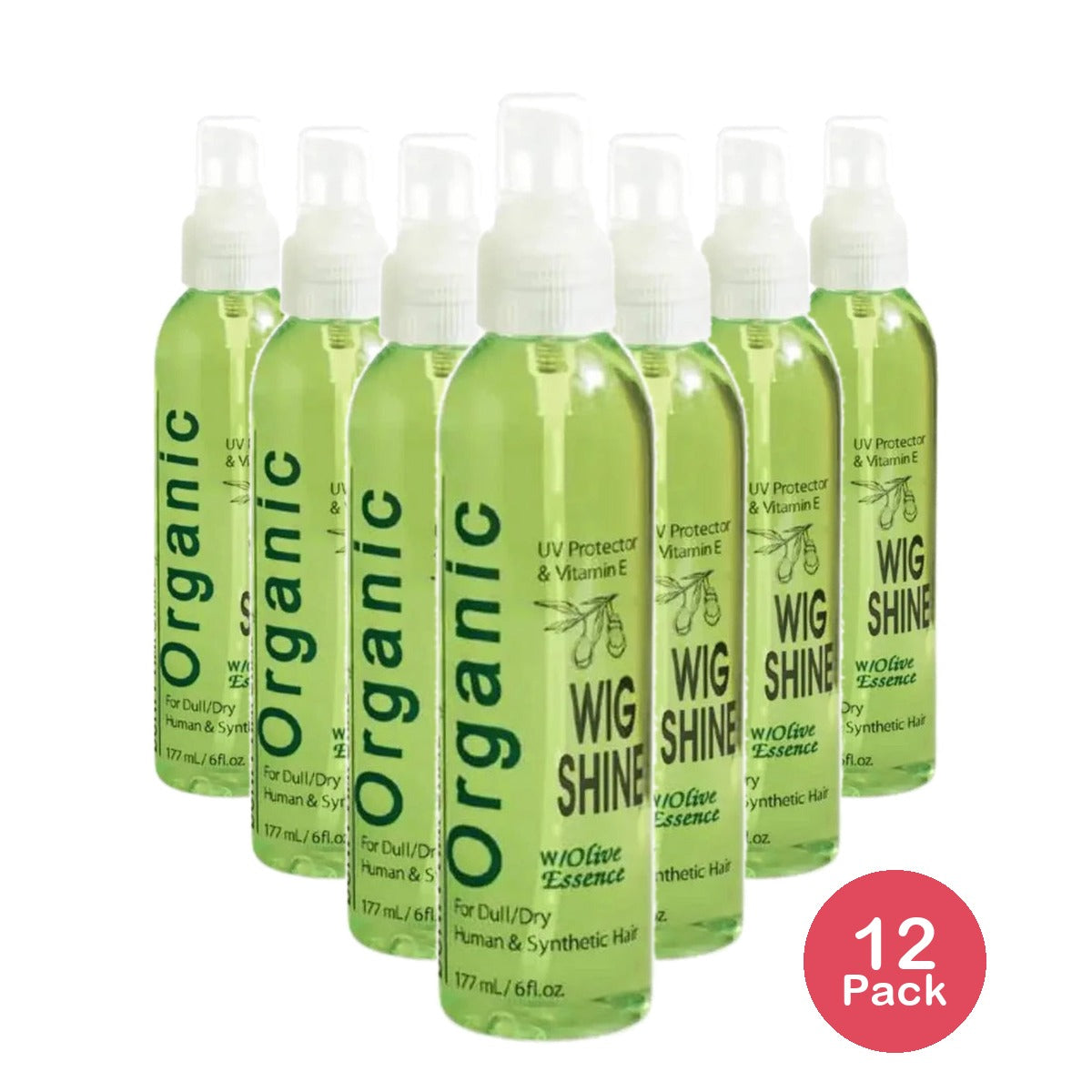 Bonfi Natural - Olive Oil Wig Shine 6. Oz (Pack of 12)