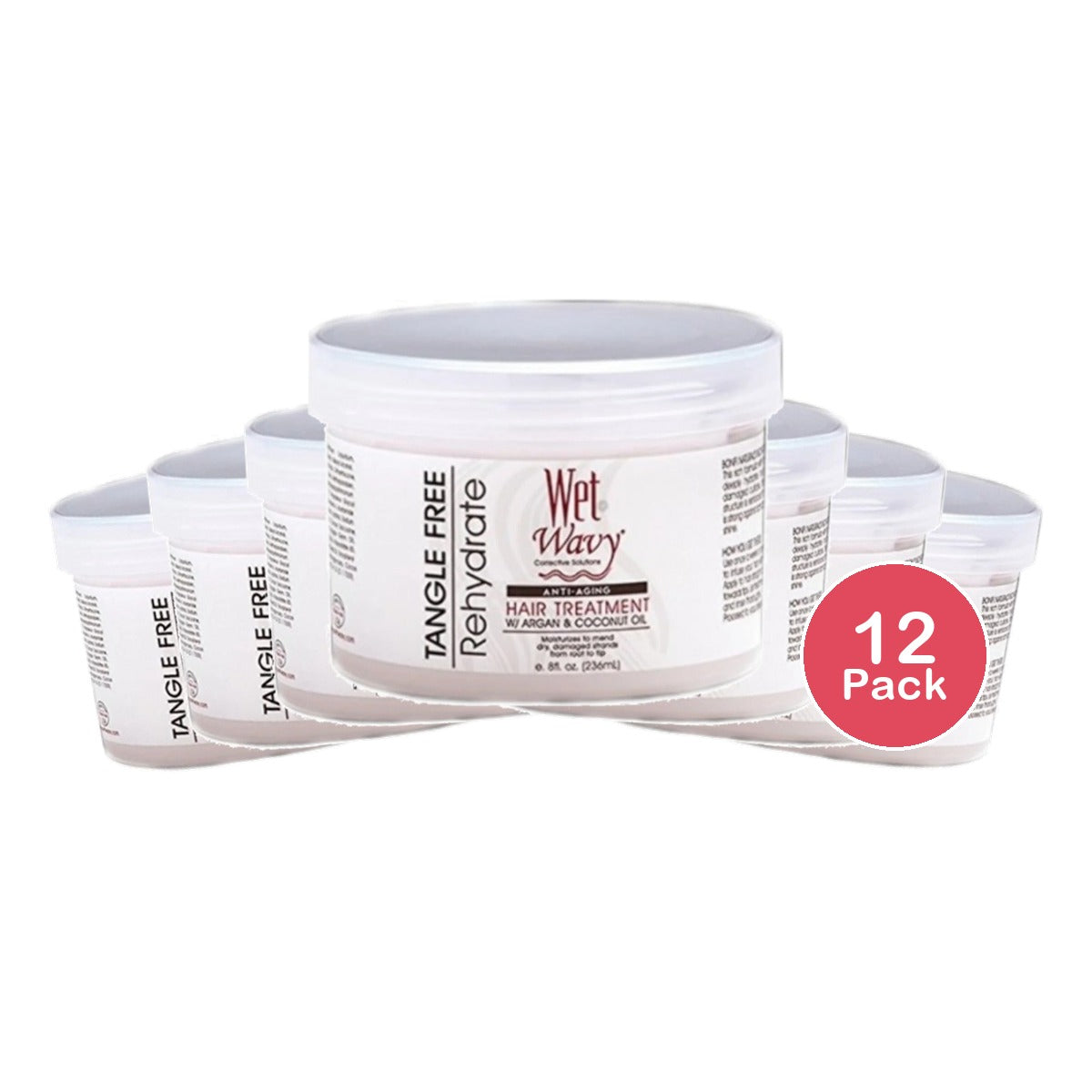 Bonfi Natural Wet N Wavy Hair Treatment Mask 10.5 Oz (Pack of 12)