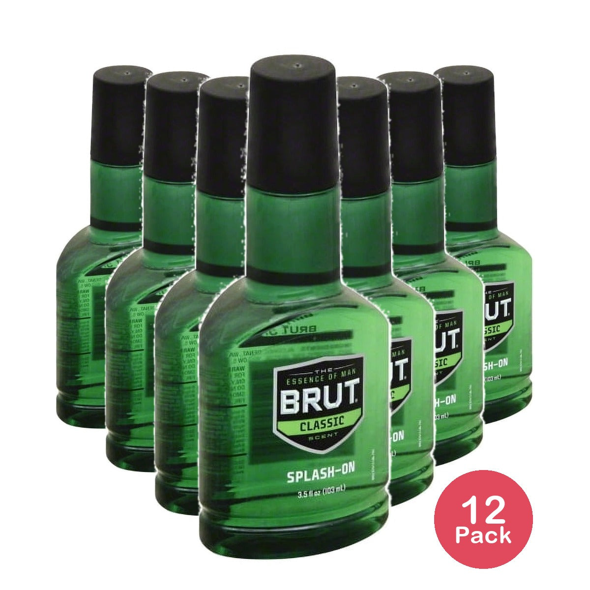 Brut Classic Scent Splash-On 3.5 Fl OZ (Pack of 12)