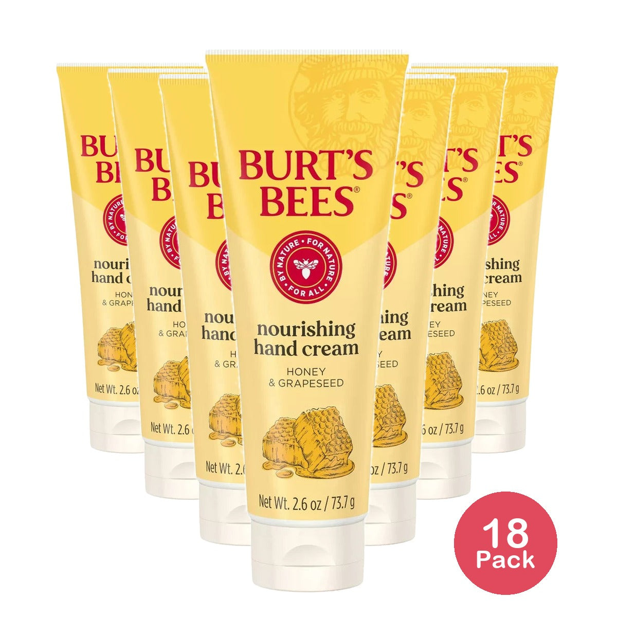 Burt's Bees Honey & Grapeseed Hand Cream 2.6 Oz (Pack of 18)