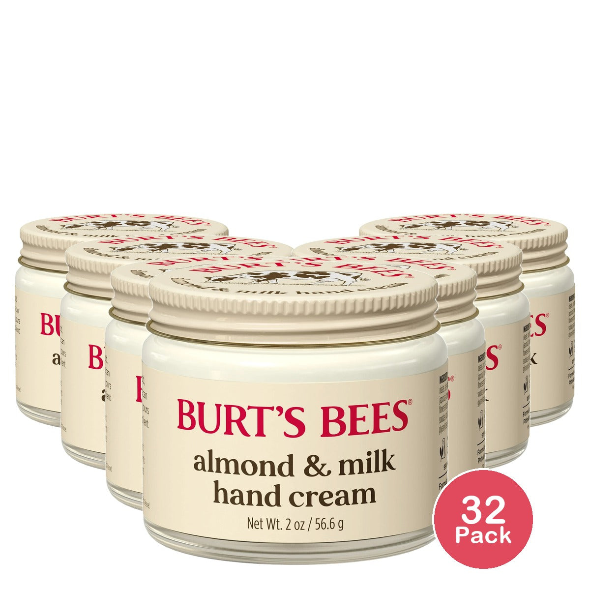 Burt's Bees Almond Milk Beeswax Hand Crème, 2 Oz (Pack of 32)