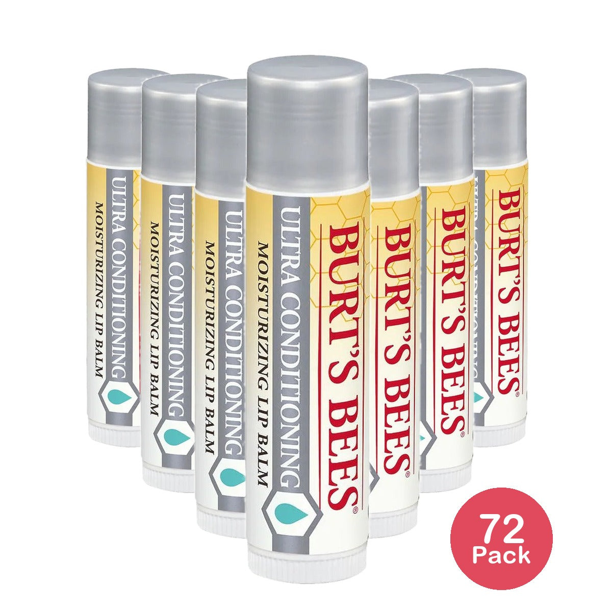 Burt's Bees Moisturizing Lip Balm 0.15 Oz (Pack of 72)