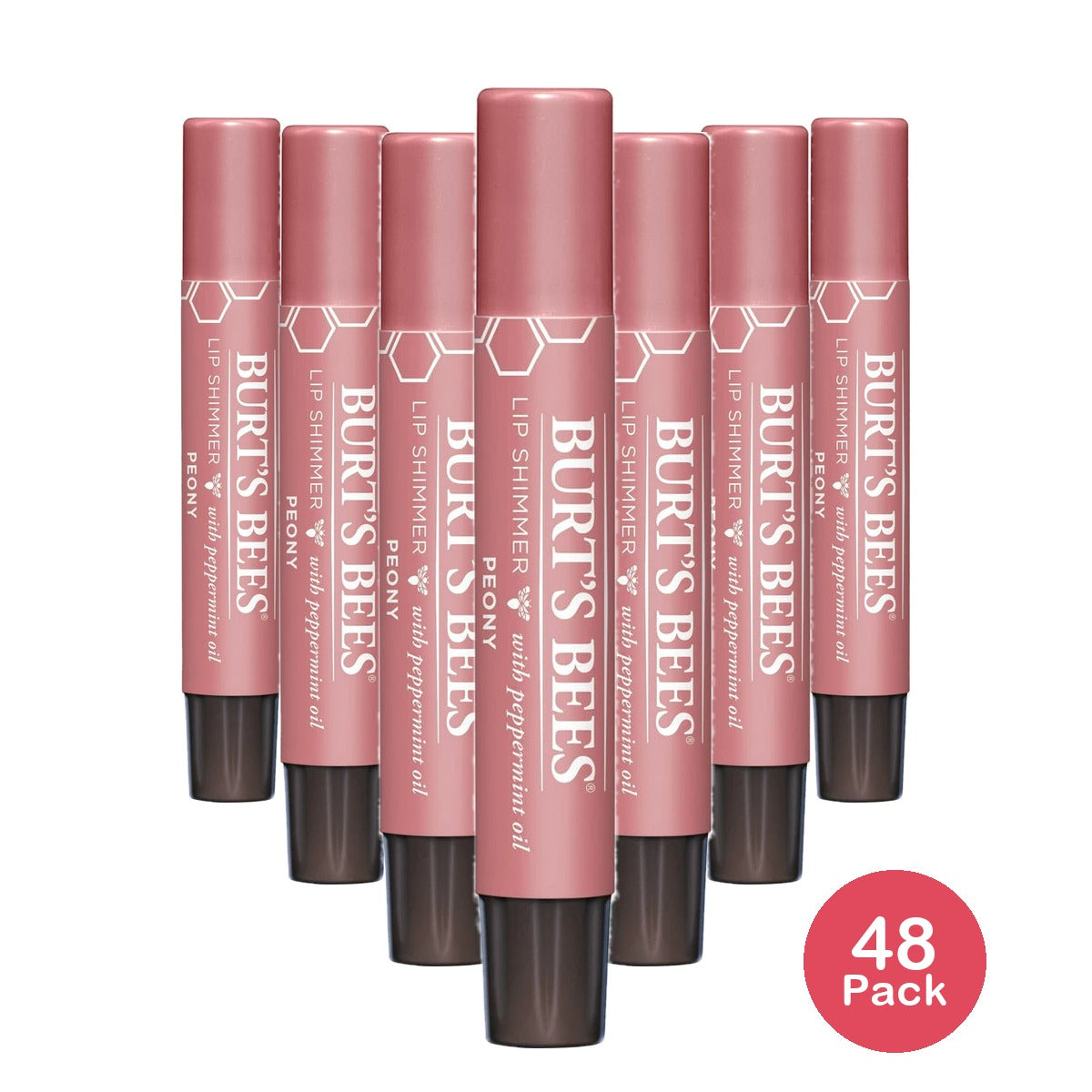 Burt's Bees - Peony Lip Shimmer 0.09 Oz (Pack Of 48)