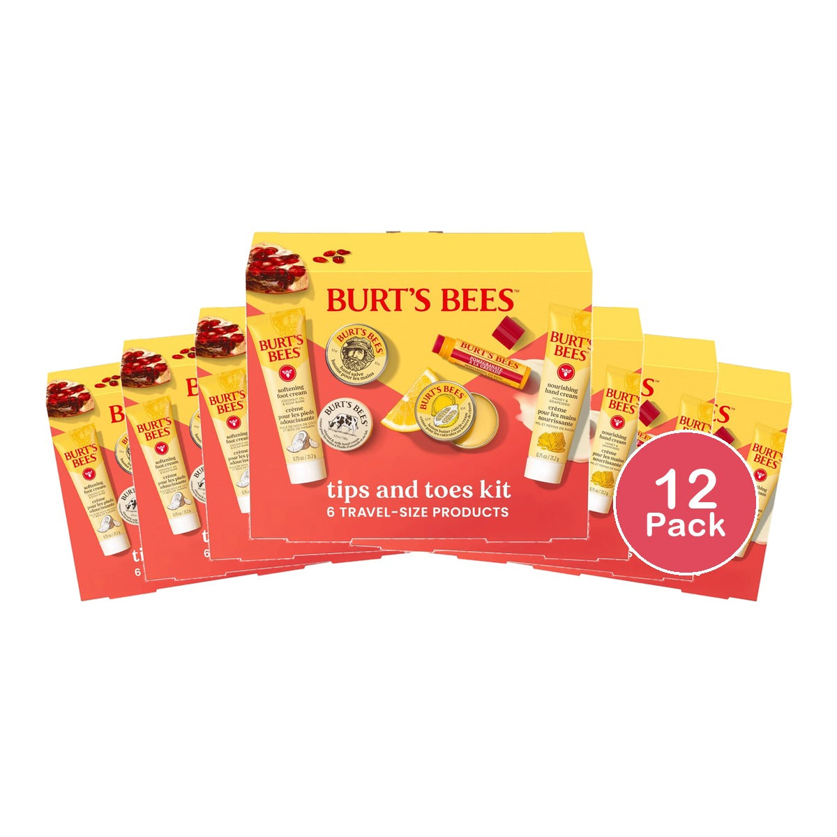 Burt's Bees Tips and Toes Kit 6-Piece (Pack of 12)