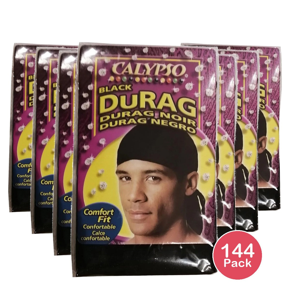 Calypso Black Durag (Pack of 144)