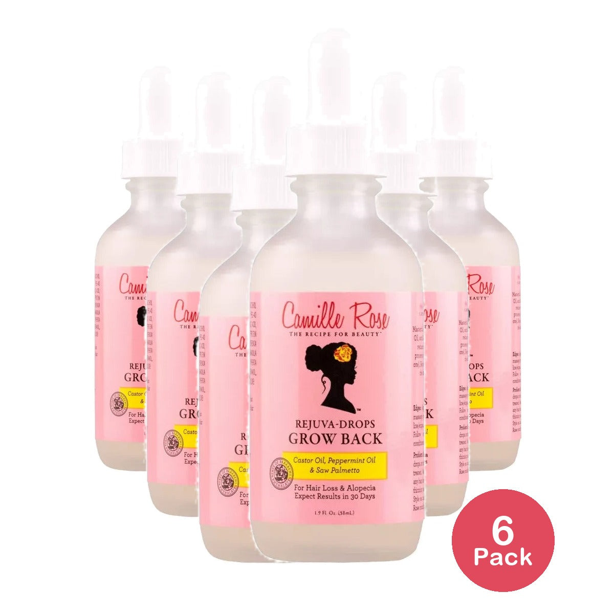 Camille Rose Grow Back Drops - 1.9 fl oz (Pack of 6)