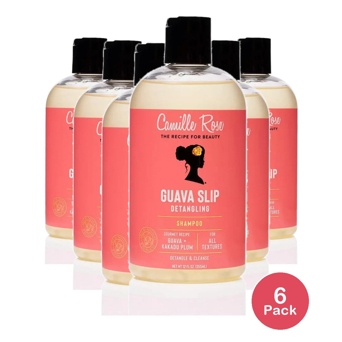 Camille Rose Guava Slip Detangling Shampoo - 12 fl oz (Pack of 6)
