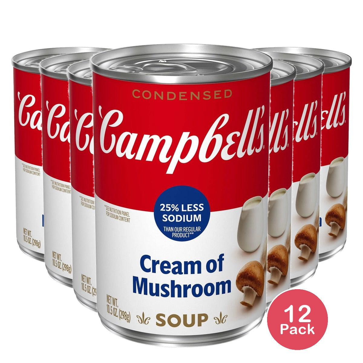 Campbell's Cream of Mushroom Soup 10.5 Oz (Pack of 12)
