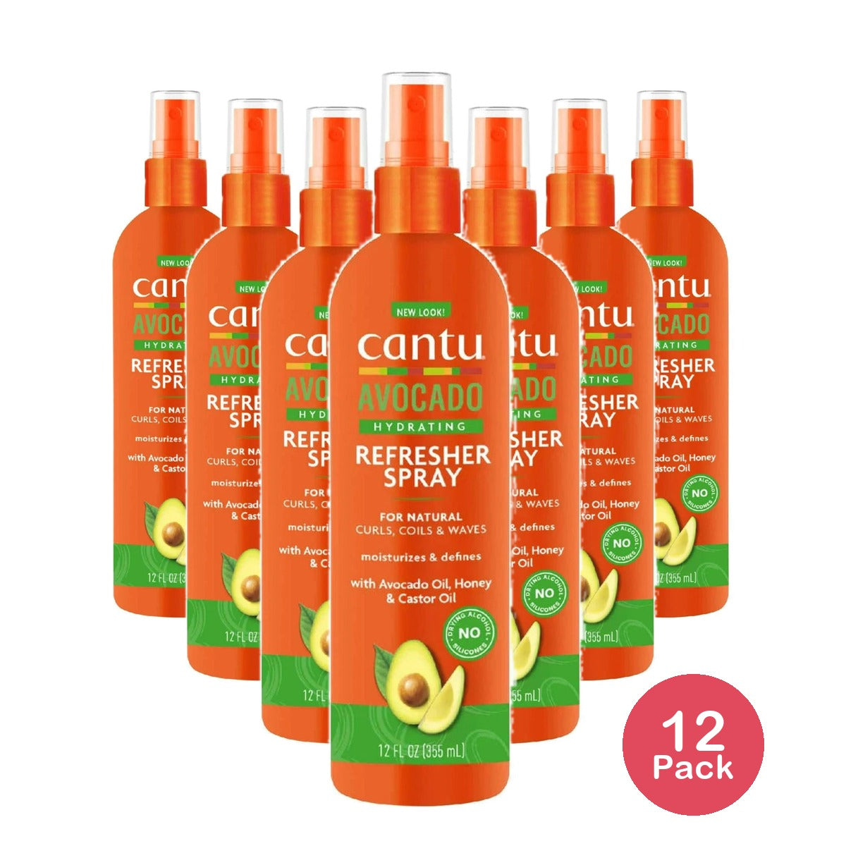 Cantu Avocado Hydrating Refresher Spray 12 fl oz (355 ml) (Pack of 12)