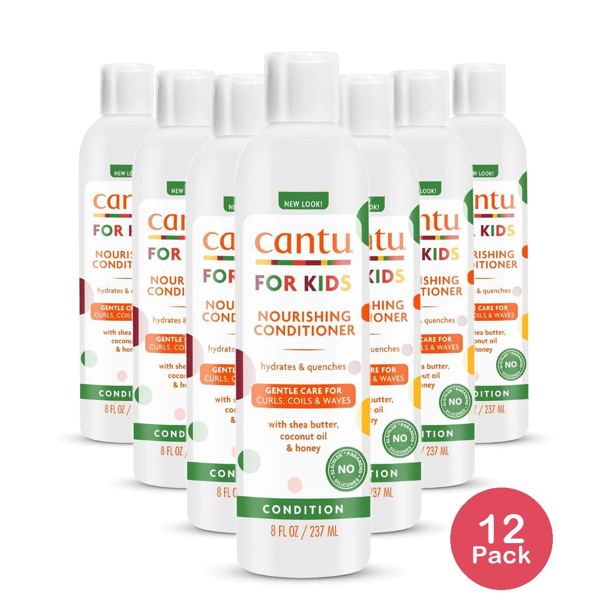 Cantu Care for Kids Nourishing Sulfate-Free Conditioner with Shea Butter 8 Fl. Oz (Pack of 12)