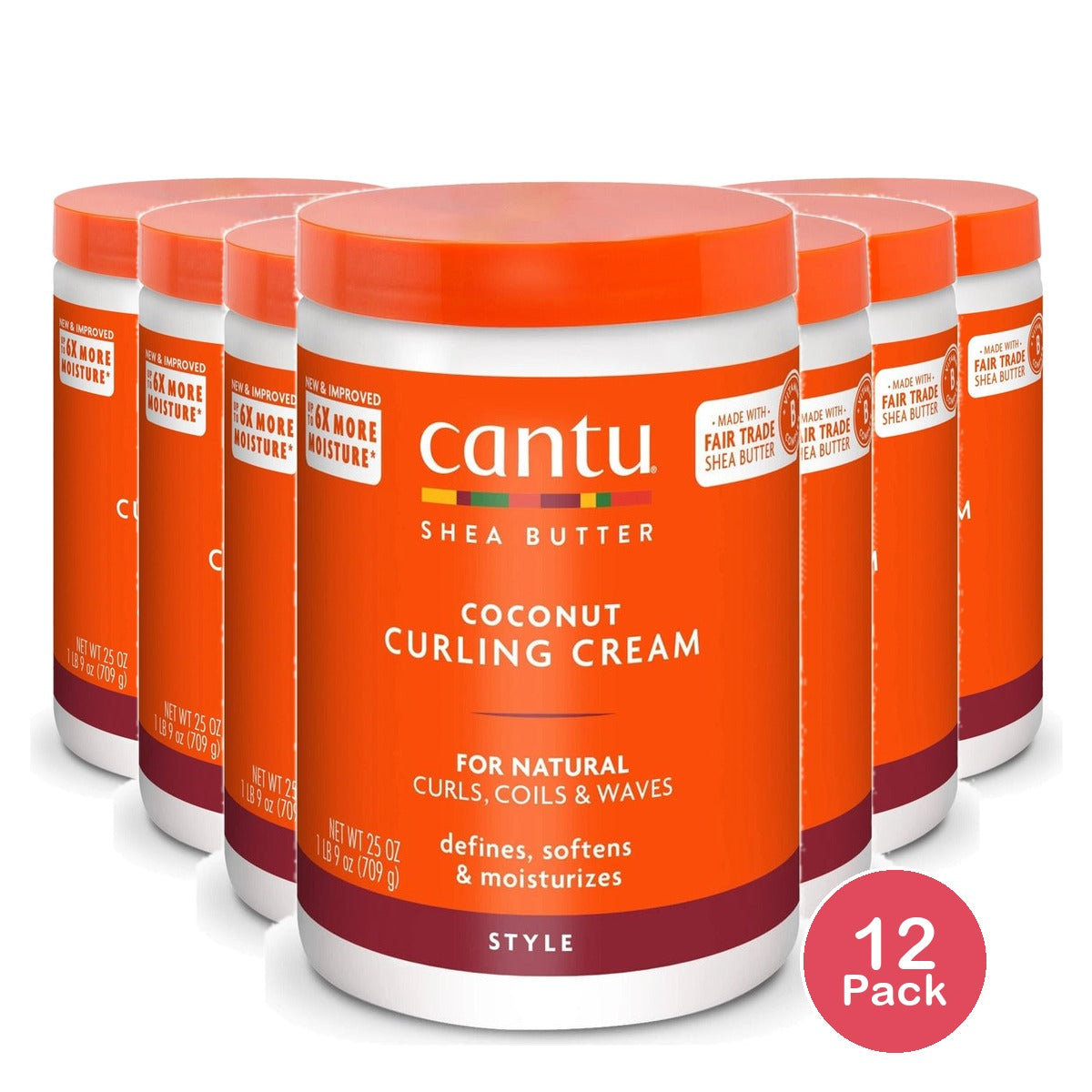 Cantu Coconut Curling Cream 25 Oz (Pack of 12)