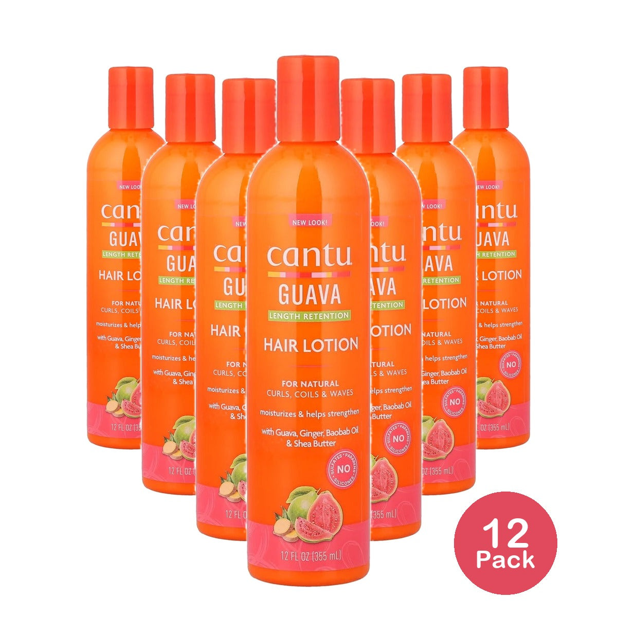 Cantu - Guava Ginger Helps Retain Length Hair Lotion 12 fl. Oz (Pack of 12)