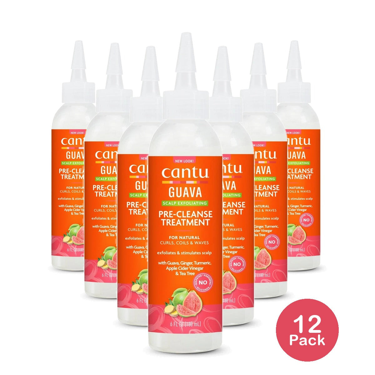 Cantu Guava & Ginger Scalp Exfoliating Pre-Cleanse Treatment (Pack of 12) 6 Fl. Oz