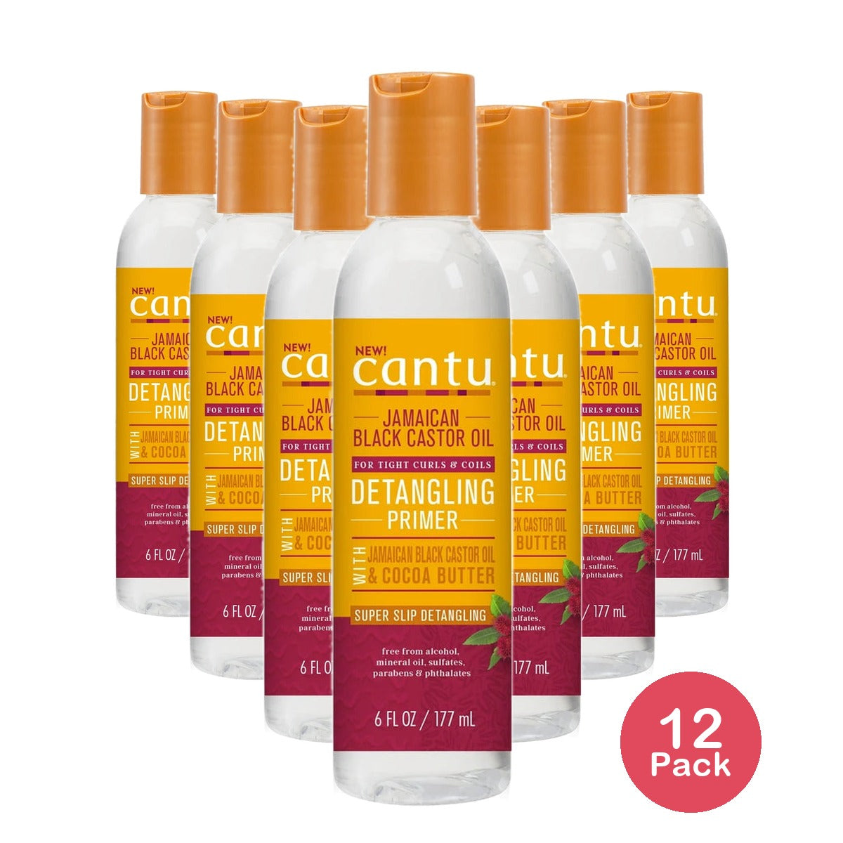 Cantu Jamaican Black Castor Oil Detangling Primer (Pack of 12) 6 Oz