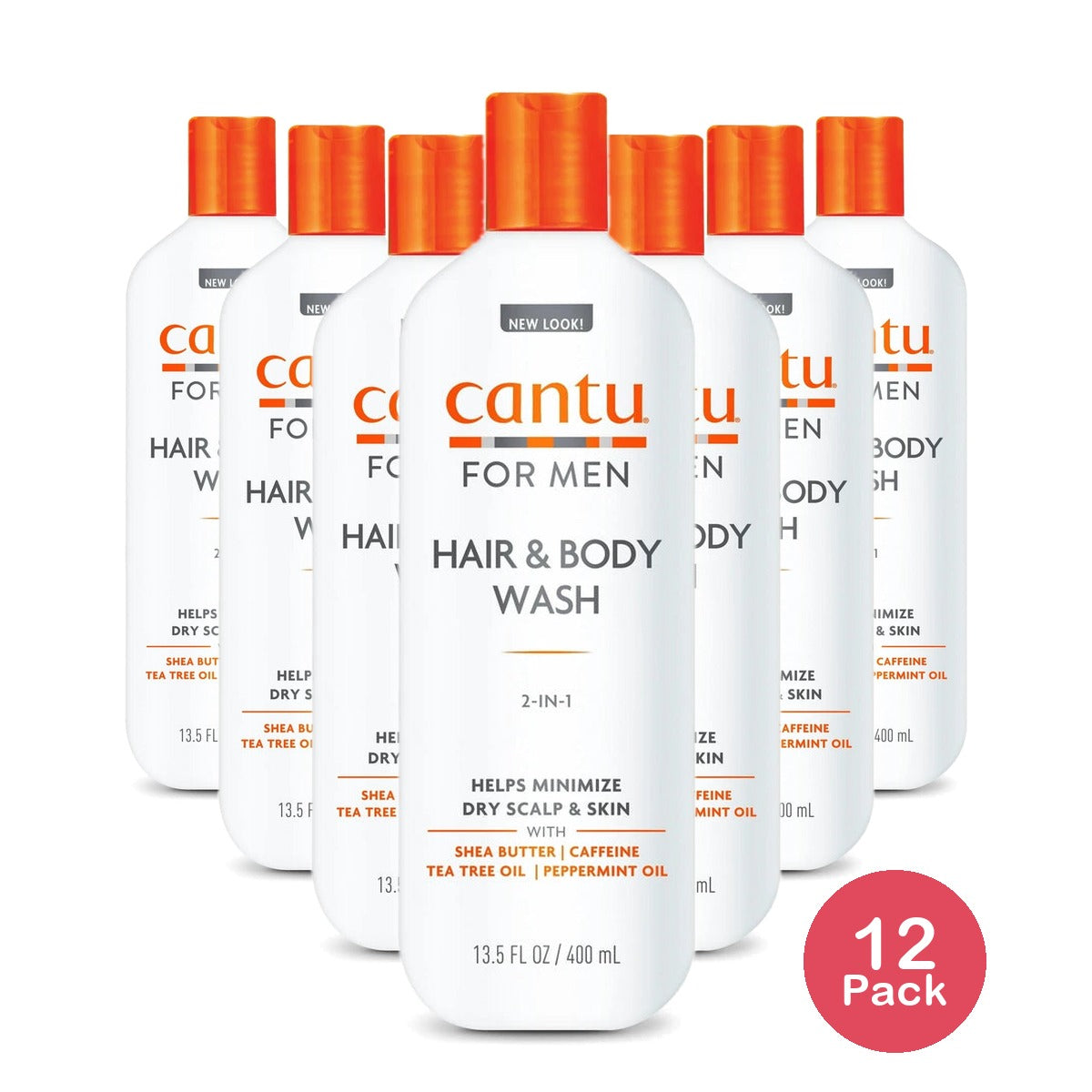 Cantu Mens 3-in-1 Shampoo Conditioner Bodywash 13.5 Oz (B01LTIAUA6) (Pack of 12)
