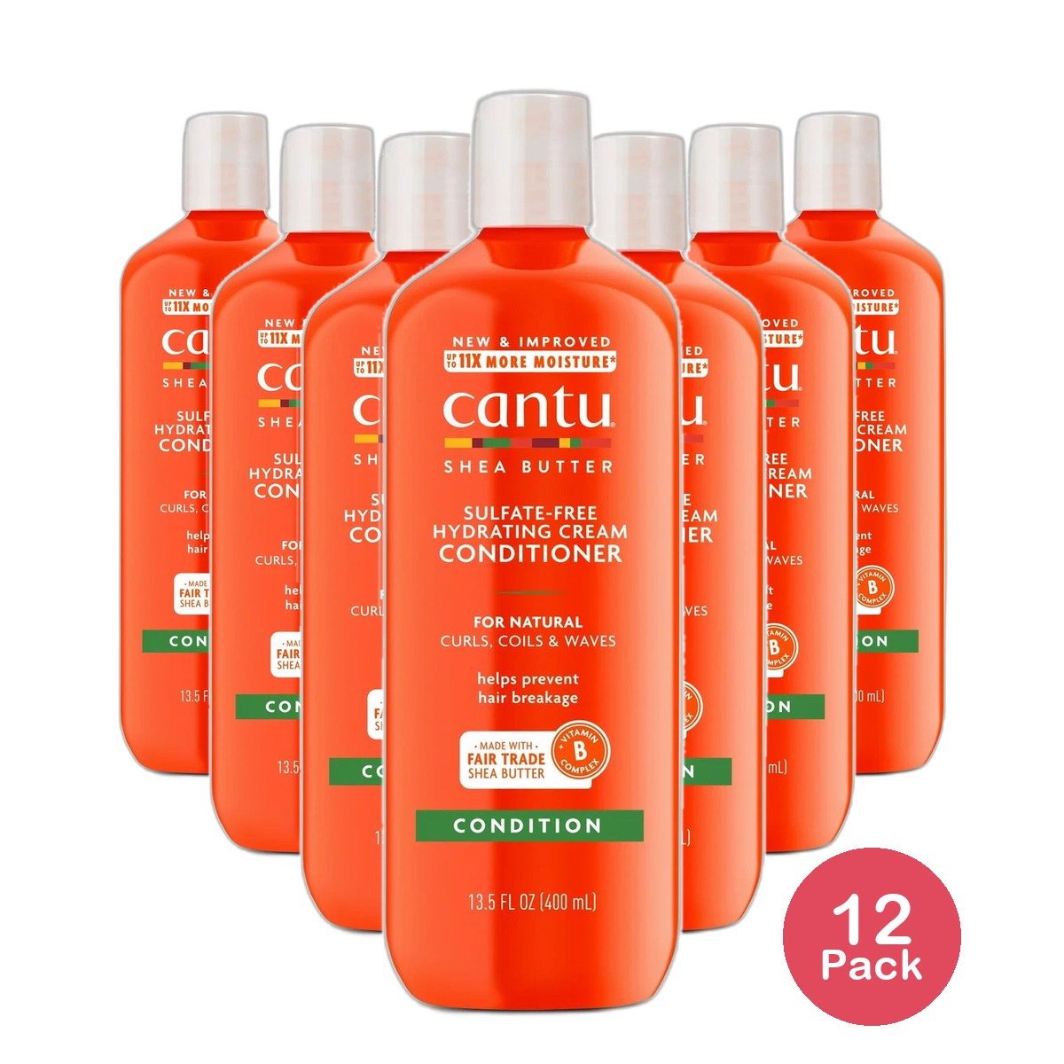 Cantu Shea Butter for Natural Hair Hydrating Cream Conditioner 13.5Oz (Pack of 12)