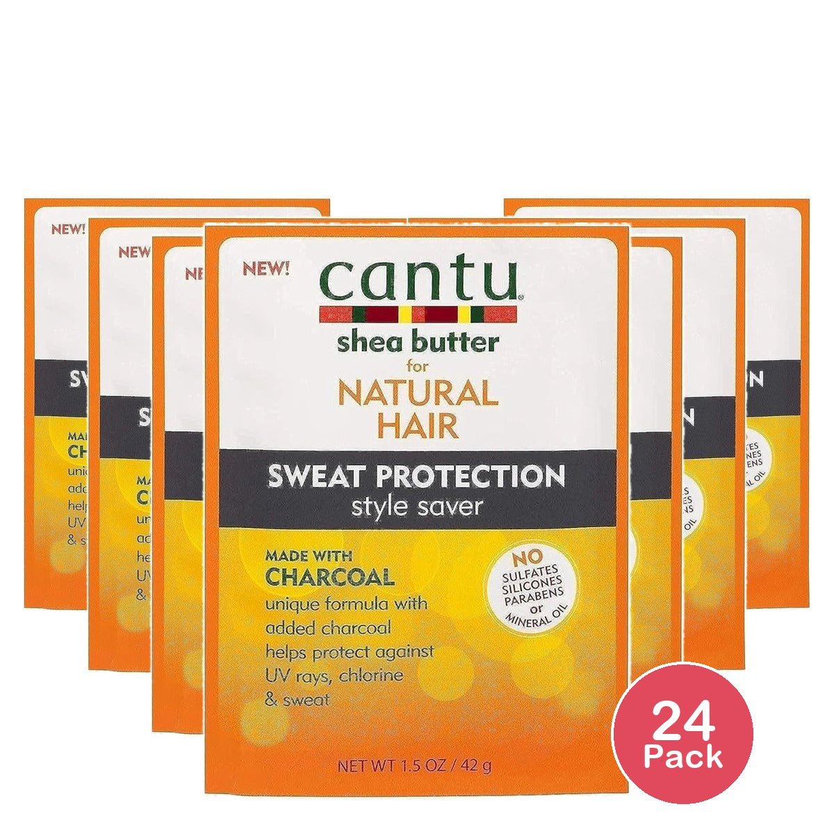 Cantu Shea Butter for Natural Hair Sweat Protection Style Saver 1.5oz (Pack of 24)