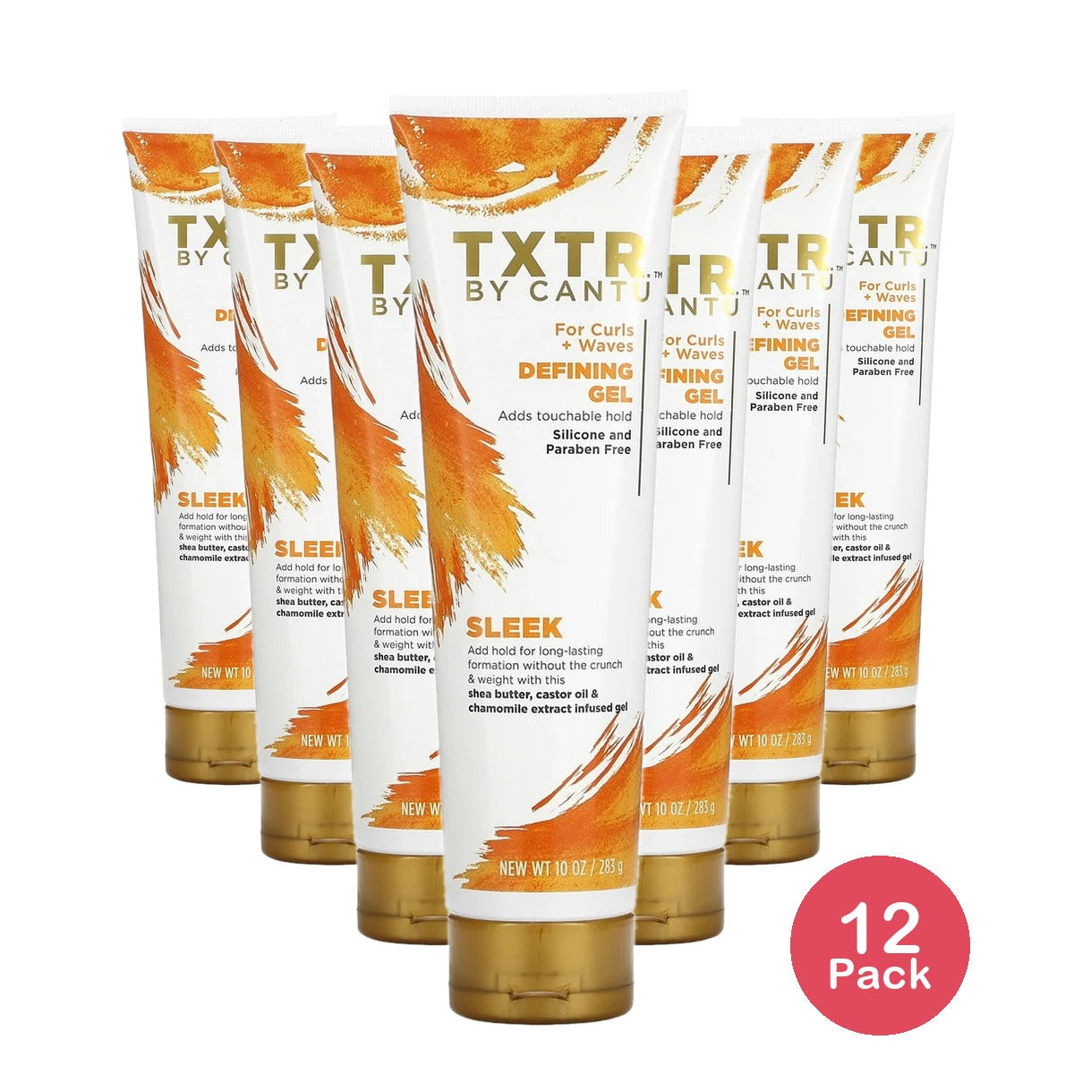 Cantu TXTR Defining Gel For Curls + Waves (283 g) (Pack of 12) 10 Oz