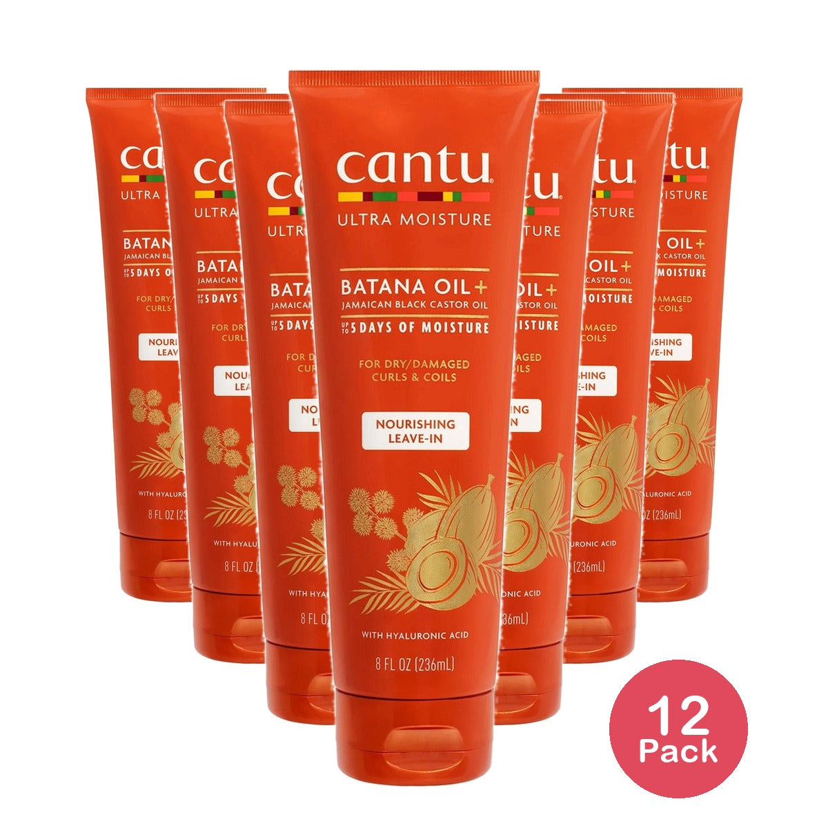 Cantu Ultra Moisture Leave-In Conditioner 8 Fl Oz (Pack of 12)
