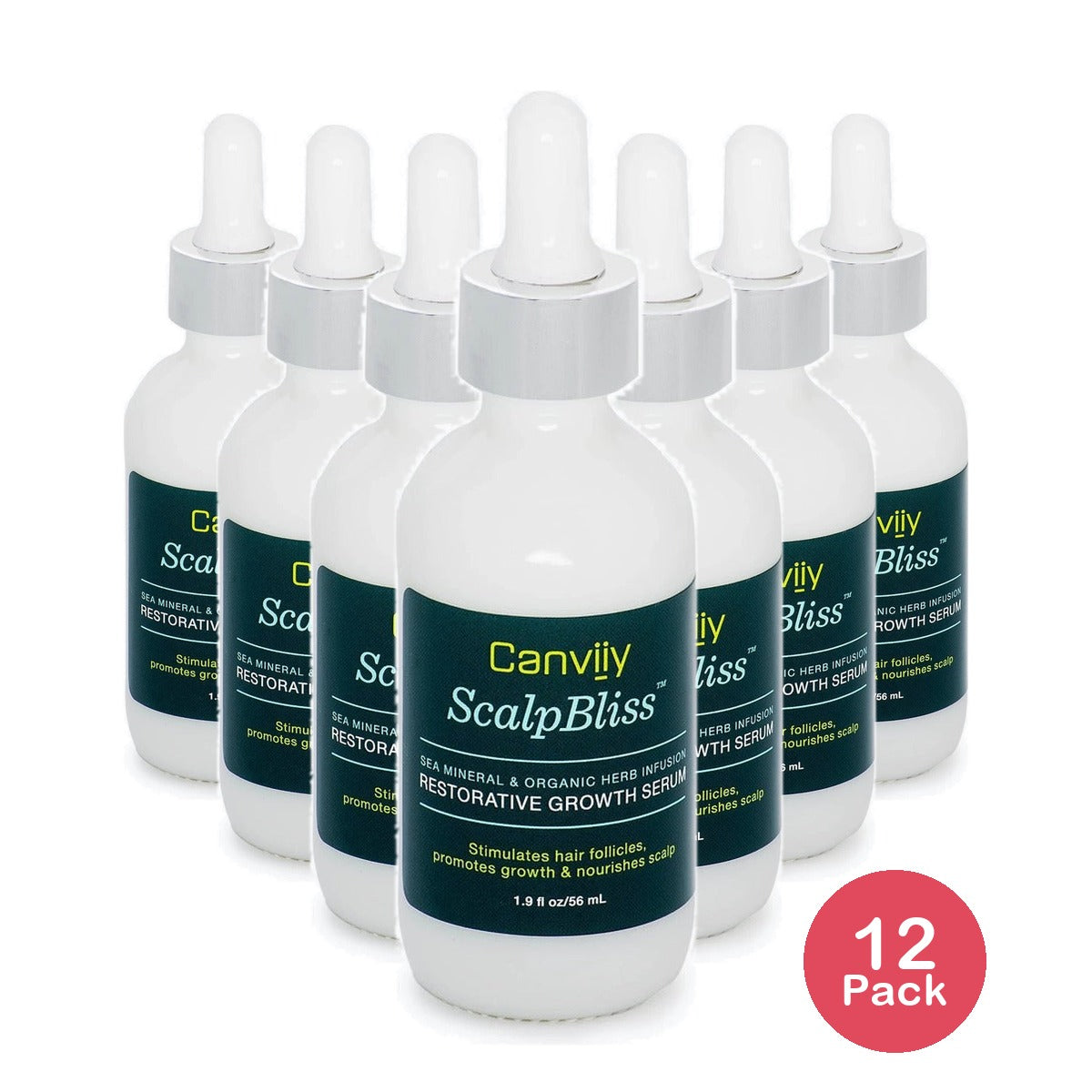 Canviiy Scalp Bliss Sea Restorative Growth Hair Serum 1.9 Oz (Pack of 12)