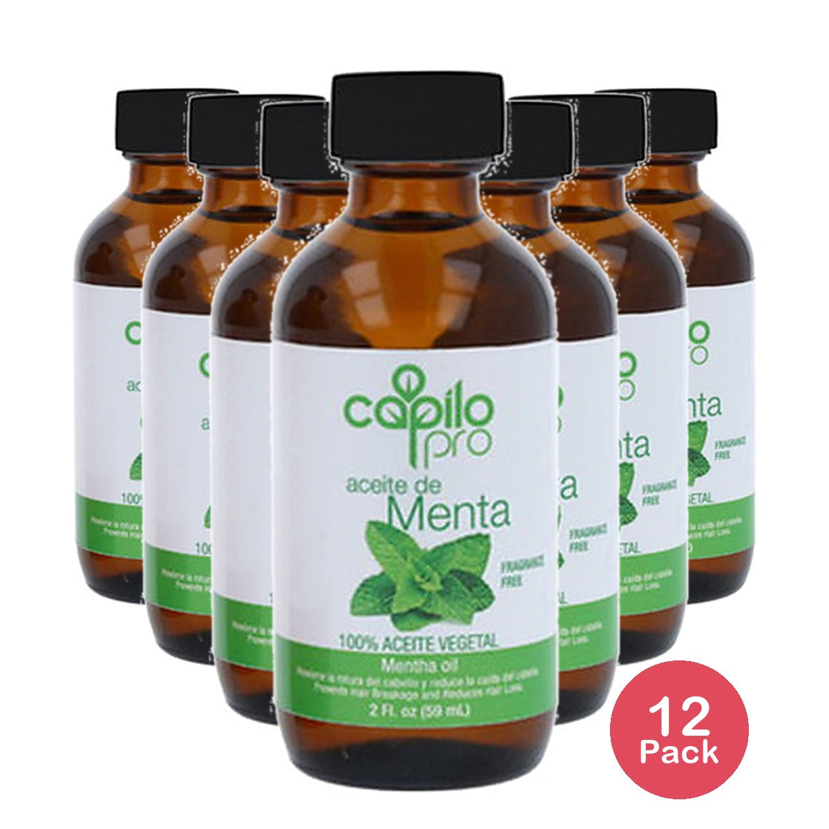Capilo Pro Peppermint Oil 2 Oz (Pack of 12)