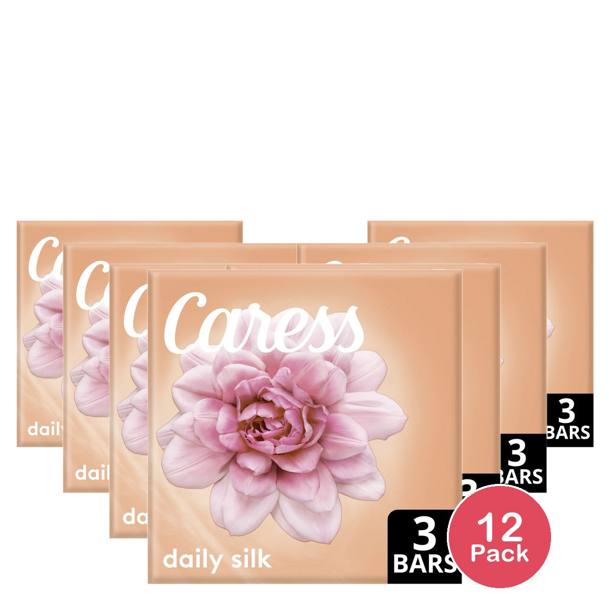 Caress Daily Silk Bar Soap 3.15 Oz (Pack of 12)