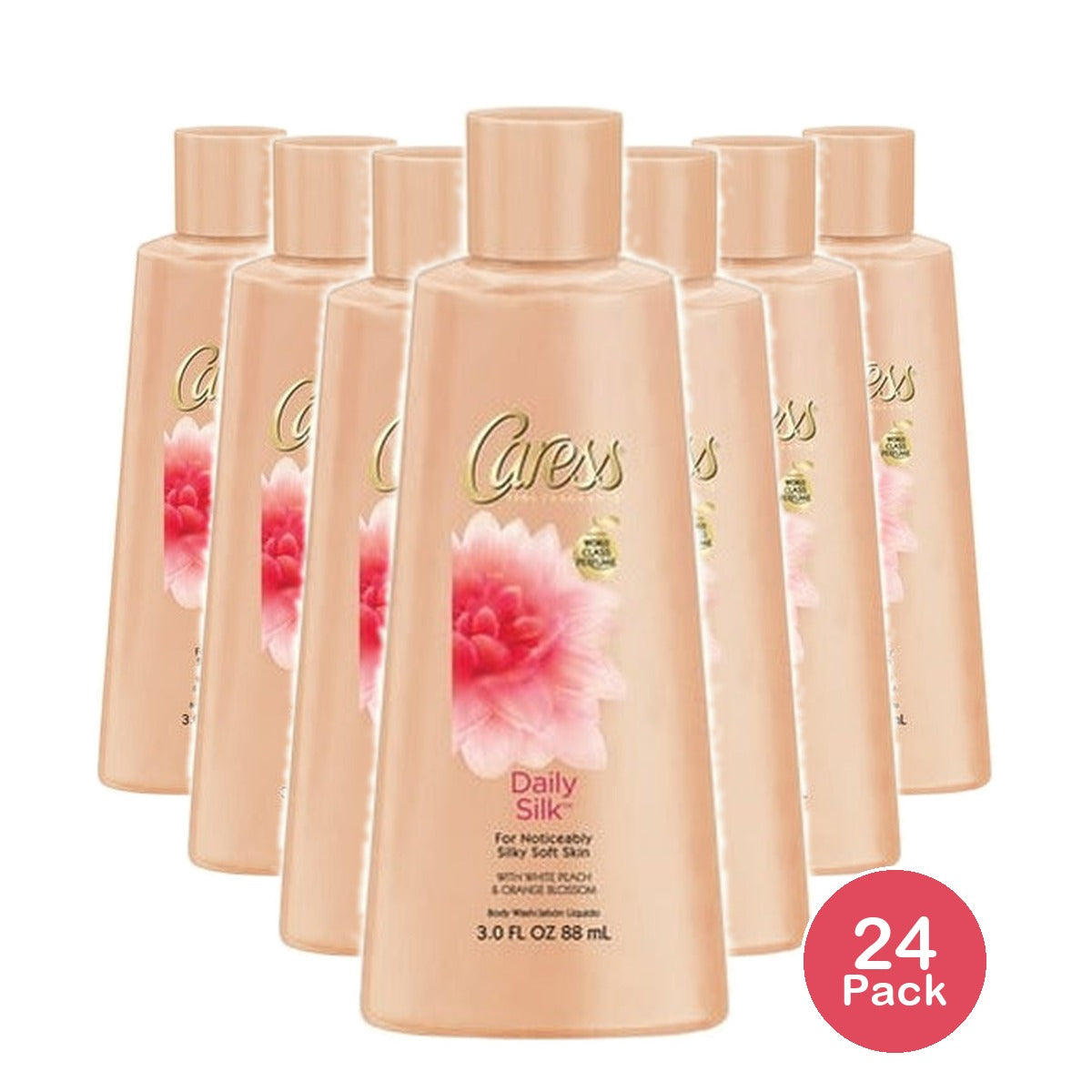 Caress Daily Silk Body Wash 3 Oz (Pack of 24)