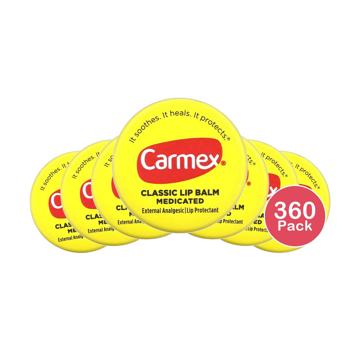 Carmex Moisturizing Lip Balm Original Flavor 0.25Oz (Pack of 360)